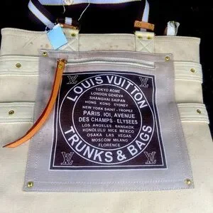 Louis Vuitton Bags Louis Vuitton Printed Canvas Travel Tote